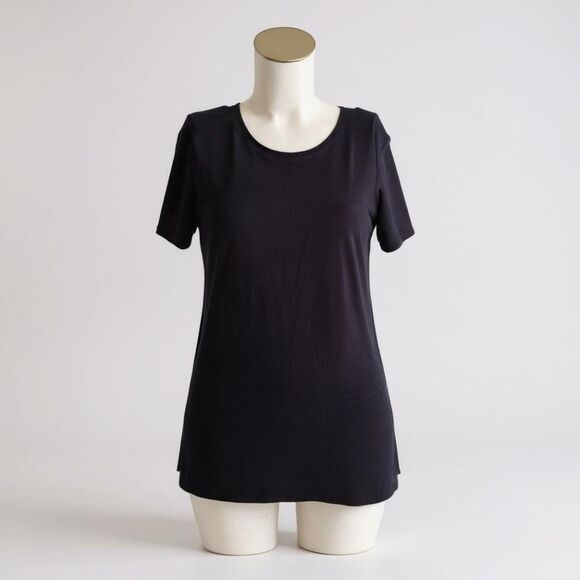 Mono B Women's Basic Scoop Neck T-Shirt-soft Stretch Tee Casual Everyday Wear - Picture 5 of 5